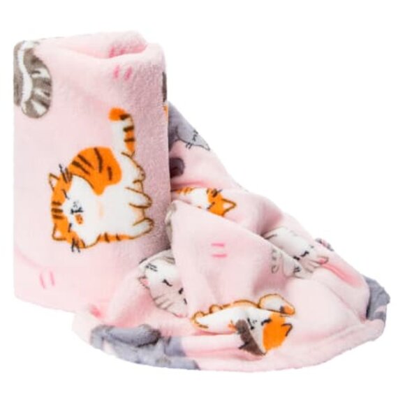 Pink Pretty Kitties Throw Blanket 50 x 60 Inches - NWT - Picture 3 of 8